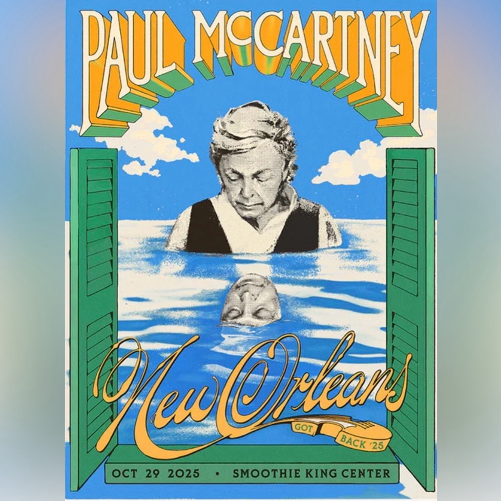 Paul McCartney Got Back 2025 New Orleans Event Poster Original | Mint Condition